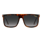 Carrera Mens & Womens Grey Lens Havana Rectangular Sunglasses with 100% UV Protection