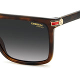 Carrera Mens & Womens Grey Lens Havana Rectangular Sunglasses with 100% UV Protection