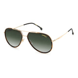 Carrera Mens & Womens Green Lens Havana Aviator Sunglasses with 100% UV Protection