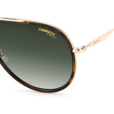 Carrera Mens & Womens Green Lens Havana Aviator Sunglasses with 100% UV Protection