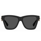 Moschino Womens Grey Lens Black Square Sunglasses with 100% UV Protection - 20541580754IR