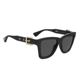 Moschino Womens Grey Lens Black Square Sunglasses with 100% UV Protection - 20541580754IR