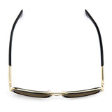 Dsquared2 Mens Brown Shaded Lens Gold Black Square Sunglasses with 100% UV Protection.