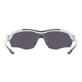 Under Armour Mens Orange Multilayer Oleophobic Lens Matte White Wrap around Sunglasses with 100% UV Protection