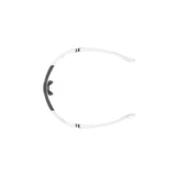 Under Armour Mens Orange Multilayer Oleophobic Lens Matte White Wrap around Sunglasses with 100% UV Protection