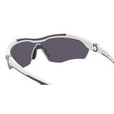 Under Armour Mens Orange Multilayer Oleophobic Lens Matte White Wrap around Sunglasses with 100% UV Protection