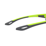 Under Armour Mens Silver Oleophobic Lens Green Yellow Fluo Rectangular Sunglasses with 100% UV Protection
