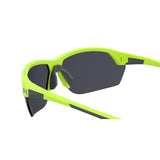 Under Armour Mens Silver Oleophobic Lens Green Yellow Fluo Rectangular Sunglasses with 100% UV Protection