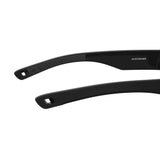 Under Armour Mens Grey Lens Black Rectangular Sunglasses with 100% UV Protection