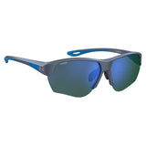 Under Armour Mens Green Multilayer Oleophobic Lens Grey Blue Rectangular Sunglasses with 100% UV Protection