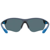 Under Armour Mens Green Multilayer Oleophobic Lens Grey Blue Rectangular Sunglasses with 100% UV Protection