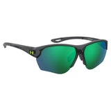 Under Armour Mens Green Multilayer Oleophobic Lens Crystal Grey Rectangular Sunglasses with 100% UV Protection