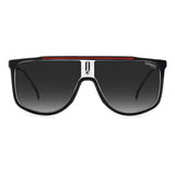 Carrera Mens Grey Lens Black Navigator Sunglasses with 100% UV Protection
