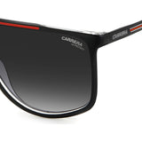 Carrera Mens Grey Lens Black Navigator Sunglasses with 100% UV Protection