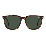 Carrera Mens & Womens Green Lens Havana Square Sunglasses with 100% UV Protection