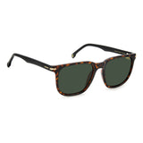 Carrera Mens & Womens Green Lens Havana Square Sunglasses with 100% UV Protection