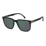 Carrera Mens & Womens Green Lens Black Square Sunglasses with 100% UV Protection