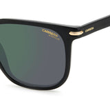 Carrera Mens & Womens Green Lens Black Square Sunglasses with 100% UV Protection