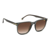 Carrera Unisex Brown Shaded Lens Grey Rectangular Sunglasses with 100% UV Protection