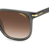 Carrera Unisex Brown Shaded Lens Grey Rectangular Sunglasses with 100% UV Protection