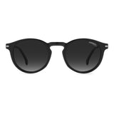 Carrera Unisex Dark Grey Shaded Lens Black Panthos Sunglasses with 100% UV Protection