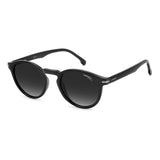 Carrera Unisex Dark Grey Shaded Lens Black Panthos Sunglasses with 100% UV Protection