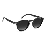 Carrera Unisex Dark Grey Shaded Lens Black Panthos Sunglasses with 100% UV Protection