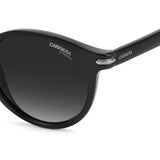 Carrera Unisex Dark Grey Shaded Lens Black Panthos Sunglasses with 100% UV Protection