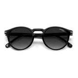 Carrera Unisex Dark Grey Shaded Lens Black Panthos Sunglasses with 100% UV Protection