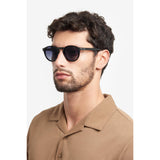 Carrera Unisex Dark Grey Shaded Lens Black Panthos Sunglasses with 100% UV Protection