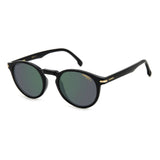 Carrera Mens & Womens Green Lens Black Panthos Sunglasses with 100% UV Protection