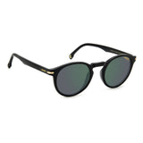 Carrera Mens & Womens Green Lens Black Panthos Sunglasses with 100% UV Protection