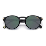 Carrera Mens & Womens Green Lens Black Panthos Sunglasses with 100% UV Protection