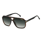 Carrera Mens Green Lens Havana Navigator Sunglasses with 100% UV Protection