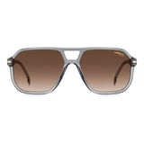 Carrera Mens Brown Lens GREY Navigator Sunglasses with 100% UV Protection