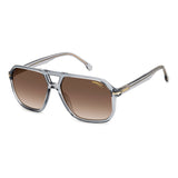 Carrera Mens Brown Lens GREY Navigator Sunglasses with 100% UV Protection