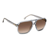 Carrera Mens Brown Lens GREY Navigator Sunglasses with 100% UV Protection
