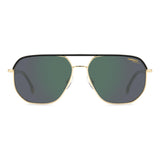 Carrera Mens Greengrey Sp Pz Hight Contrast Antirefle Lens Gold Square Sunglasses with 100% UV Protection