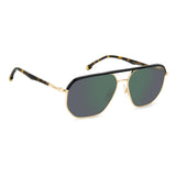 Carrera Mens Greengrey Sp Pz Hight Contrast Antirefle Lens Gold Square Sunglasses with 100% UV Protection