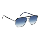 Carrera Mens Blue Lens Blue Rectangular Sunglasses with 100% UV Protection