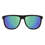 Carrera Mens Blue Multilayer Lens Black Blue Rectangular Sunglasses with 100% UV Protection