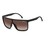 Carrera Unisex Brown Shaded Lens Black Square Sunglasses with 100% UV Protection