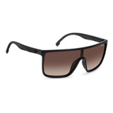 Carrera Unisex Brown Shaded Lens Black Square Sunglasses with 100% UV Protection