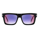 Carrera Unisex Blue Red Lens Black Rectangular Sunglasses with 100% UV Protection -20582680754YB
