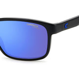 Carrera Kids Blue Multilayer Lens Black Blue Rectangular Sunglasses with 100% UV Protection