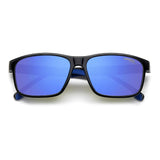Carrera Kids Blue Multilayer Lens Black Blue Rectangular Sunglasses with 100% UV Protection