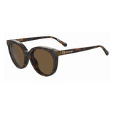 Moschino Love Womens Brown Lens Havana 2 Cat Eye Sunglasses with 100% UV Protection - 20590305L5470