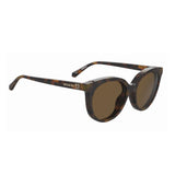 Moschino Love Womens Brown Lens Havana 2 Cat Eye Sunglasses with 100% UV Protection - 20590305L5470