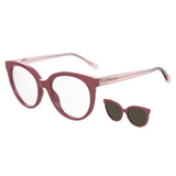 Moschino Love Womens Brown Lens Mauve Cat Eye Sunglasses with 100% UV Protection - 205903G3I5470