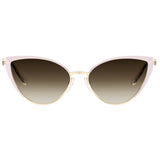 MOSCHINO LOVE Womens Brown Lens Gold Cat Eye Sunglasses with 100% UV Protection-205908S4556HA